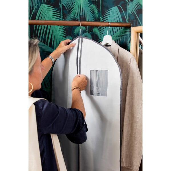 Bela viseča vrečka za oblačila Compactor Suit Bag White-image-1