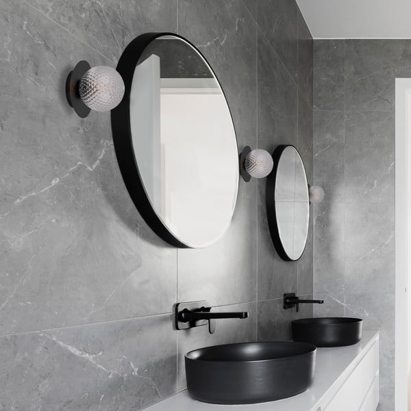 Črna stropna svetilka SULION Musa, ø 14 cm-image-4