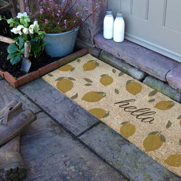 Predpražnik iz kokosovih vlaken 40x120 cm Hello Lemons – Artsy Doormats-image-3