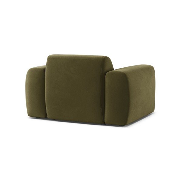 Kaki zelen žameten fotelj Molino – Micadoni -image-3