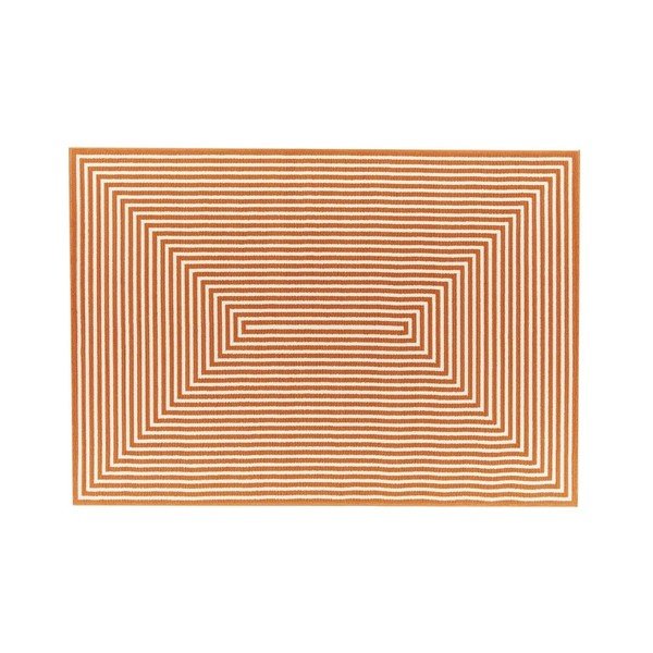 Oranžna zunanja preproga Floorita Braid, 160 x 230 cm-image-1