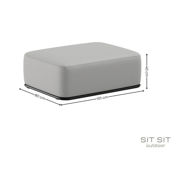 Svetlo siv vrtni podstavek za noge Straw – Sit Sit-image-4