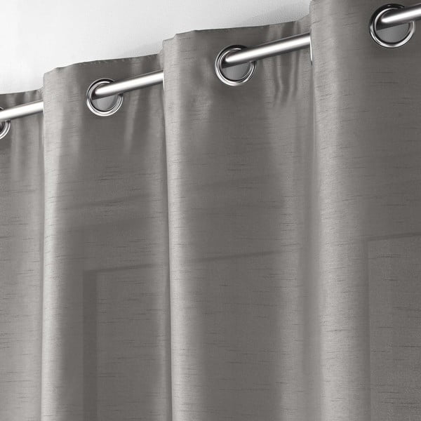 Temno siva satenasta zavesa 140x240 cm Shana – douceur d'intérieur-image-1