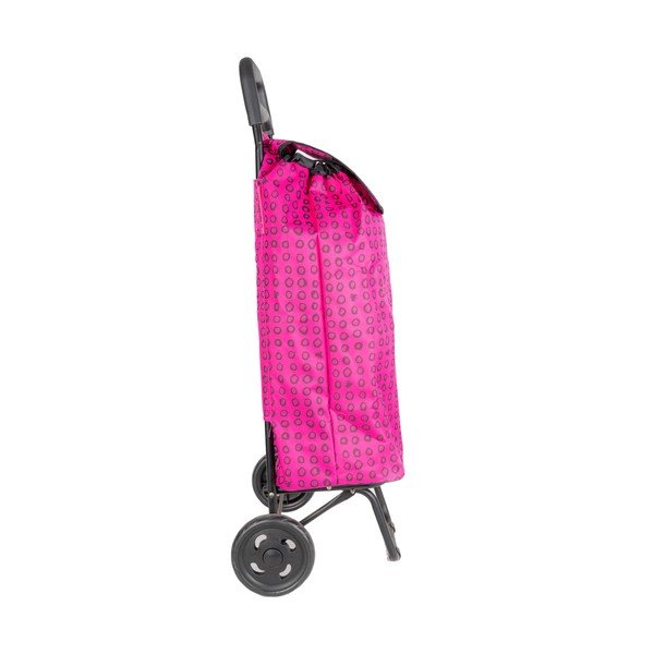 Nakupovalna torba na kolesih v magenta barvi Lulucastagnette Ridey, 37 l-image-3
