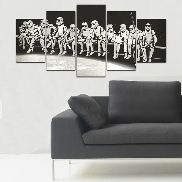 Večdelna slika Homemania Decor Black&White Clones-image-1