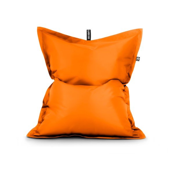 Oranžna vreča za sedenje iz umetnega usnja Pad XXL – So Soft?