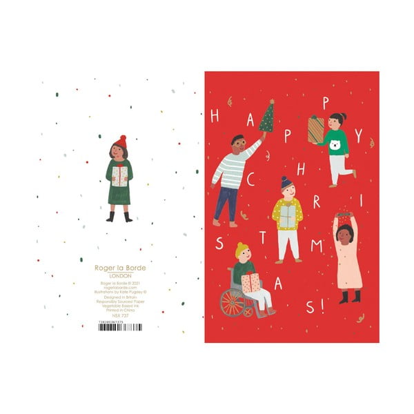 Voščilnice v kompletu 8 ks z božičnim motivom Chicago School  – Roger la Borde-image-1