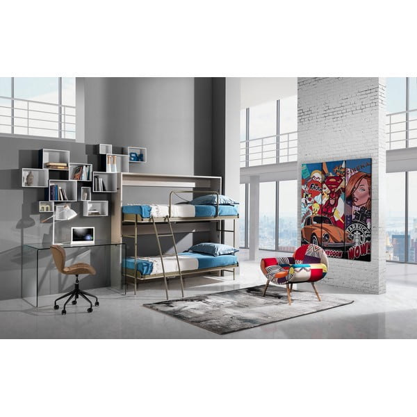 Steklena pisalna miza 70x126 cm Bend – Tomasucci-image-3