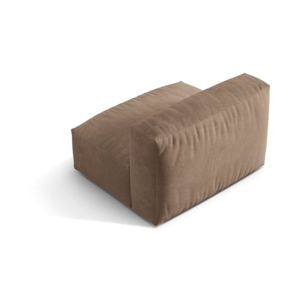 Svetlo rjav žameten modul za sedežno garnituro (sredinski modul) Martina – Micadoni -image-2