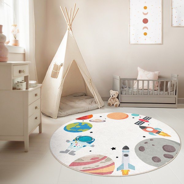 Pralna otroška igralna preproga ø150 cm Space Trip – Mila Home-image-2