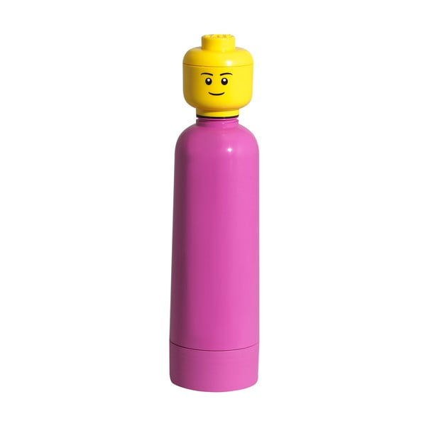 Steklenička Lego, roza