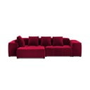 Rdeč žametni kotni kavč (obojestranski) Rome Velvet - Cosmopolitan Design 