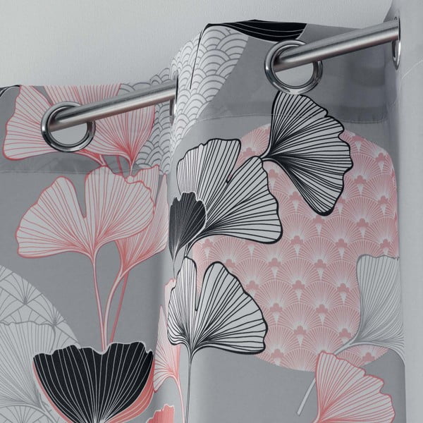 Siva zavesa 140x260 cm Eden – douceur d'intérieur-image-1