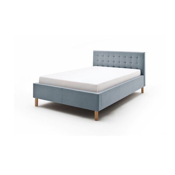 Modro-siva oblazinjena postelja 120x200 cm Malin - Meise Möbel