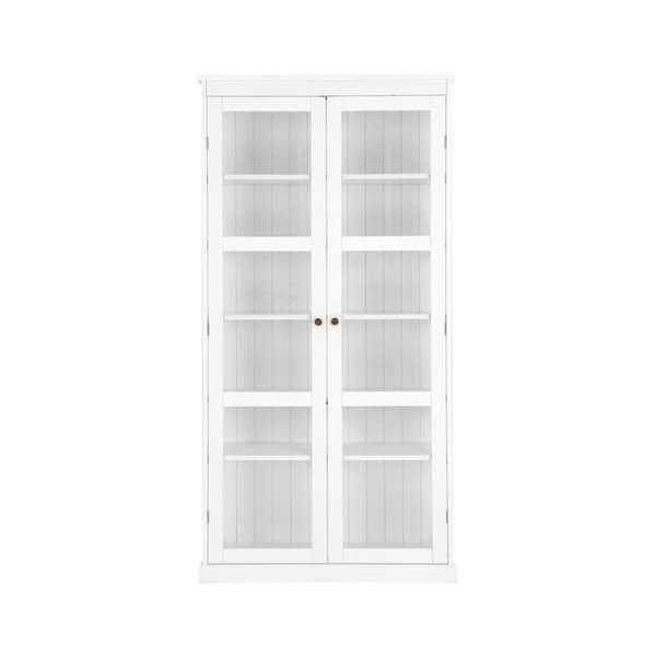 Bela vitrina iz MDF plošč 98x193x34 cm Wilma – Ellos Home-image-3