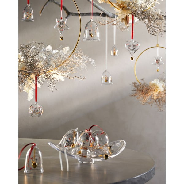 Steklen okrasek za jelko Heart – Holmegaard-image-2