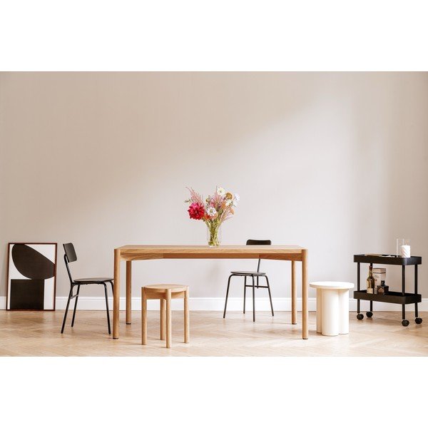 Bež kovinski regal na koleščkih 60x62x30 cm Nolle – noo.ma-image-4