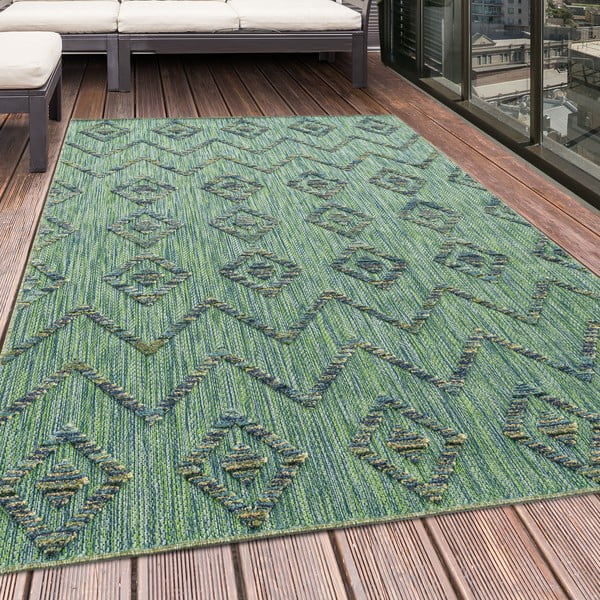 Zelen zunanji tekač 80x250 cm Bahama – Ayyildiz Carpets-image-1