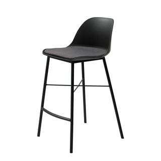 Črn barski stol Unique Furniture Whistler