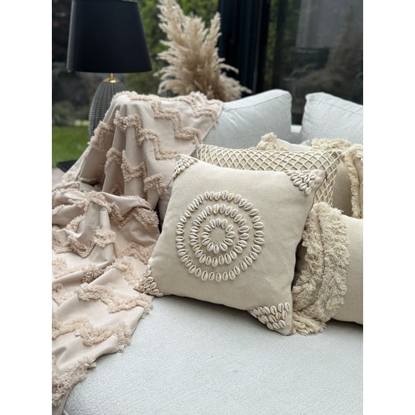 Bombažna prevleka za blazino 43x43 cm Seashells – Mioli Decor-image-3