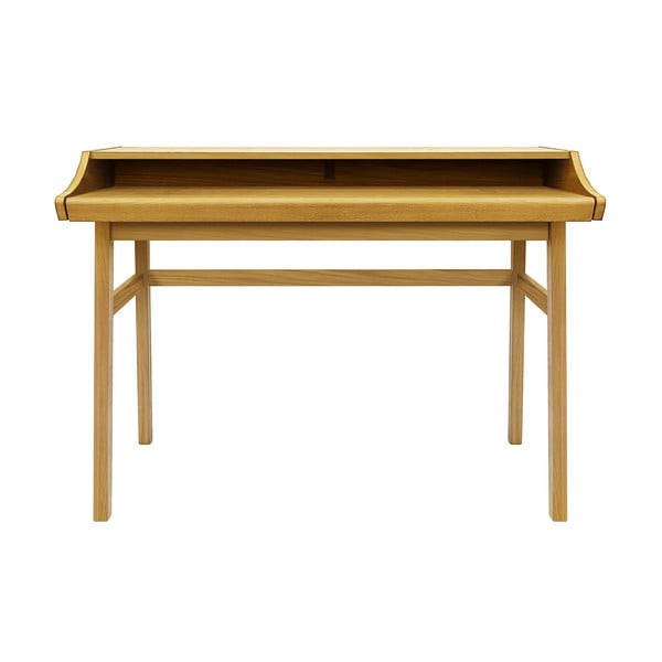 Pisarniška pisalna miza v hrastovem dekorju 44x115 cm Carteret – Woodman