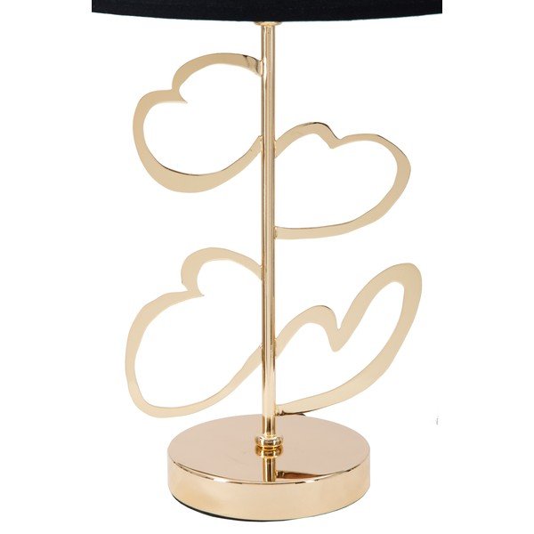 Namizna svetilka v črno-zlati barvi Mauro Ferretti Glam Heart, višina 61 cm-image-4