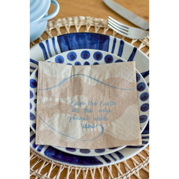 Papirnati prtički v kompletu 20 ks Earth – Bloomingville-image-1