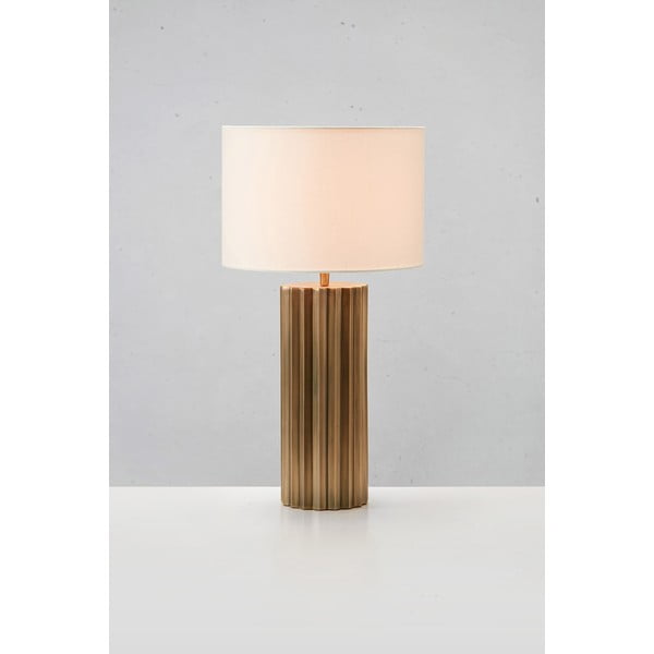 Namizna svetilka v bronasti barvi s tekstilnim senčnikom (višina 60 cm) Hashira – Markslöjd-image-2