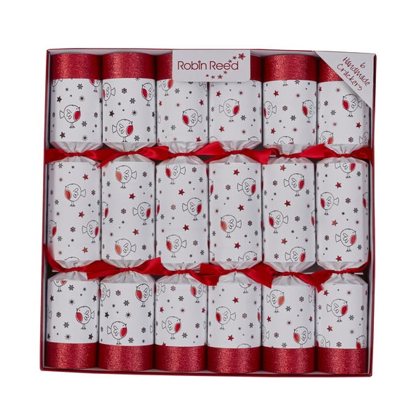 Božične pokalice v kompletu 6 ks Racing Robin – Robin Reed