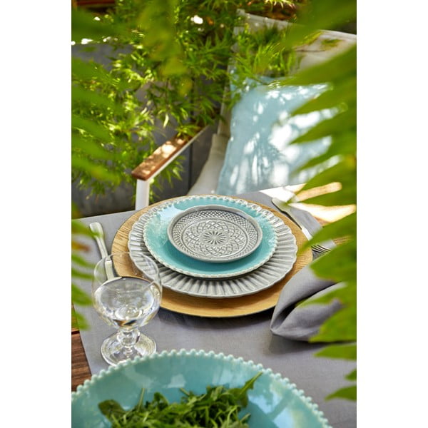 Siv keramičen desertni krožnik Costa Nova Cristal, ⌀ 15 cm-image-1