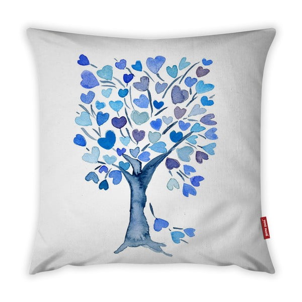 Prevleka za blazino Vitaus Love Tree Azul, 43 x 43 cm