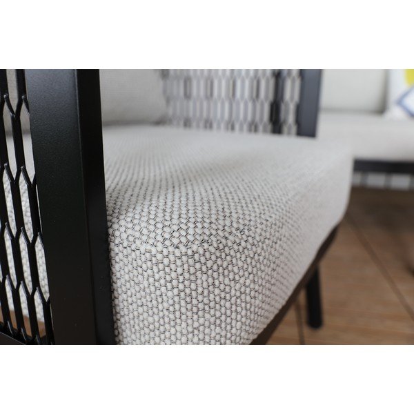 Siv kovinski vrtni fotelj Edinburgh Duo – Rojaplast-image-1