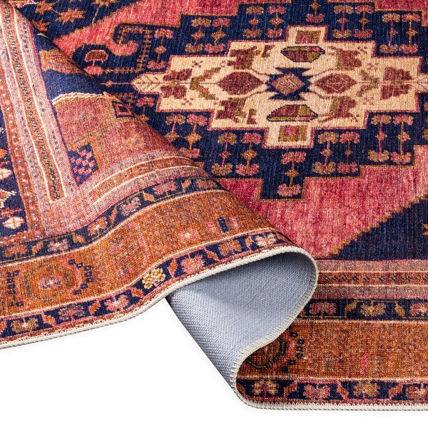 Oranžno-rožnata preproga Floorita Senneh, 80 x 150 cm-image-4