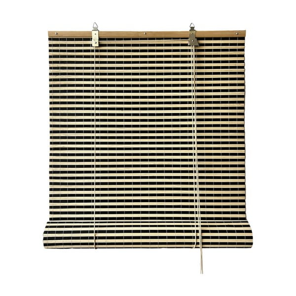 Bambusov rolo v črni in naravni barvi 200x160 cm Vela – Gardinia