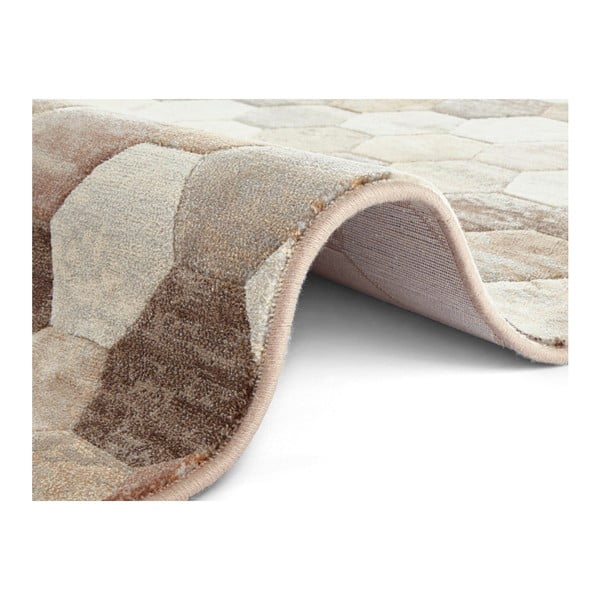 Rjava in krem preproga Elle Decoration Arty Manosque, 80 x 150 cm-image-2