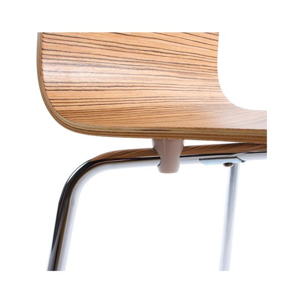 Jedilni stol s sedežem iz svetlega lesa Kokoon Classic Zebrano-image-4