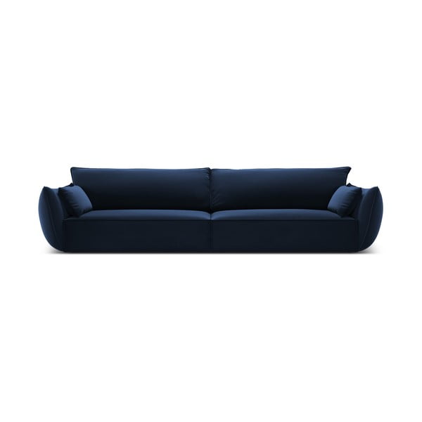 Temno modra žametna sedežna garnitura 248 cm Vanda – Mazzini Sofas