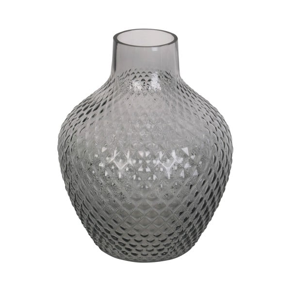 Siva steklena vaza (višina 20 cm) Delight – PT LIVING