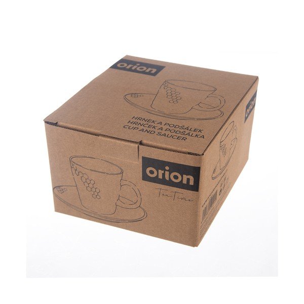 Črna keramična skodelica za kapučino 250 ml Tea Time – Orion-image-4