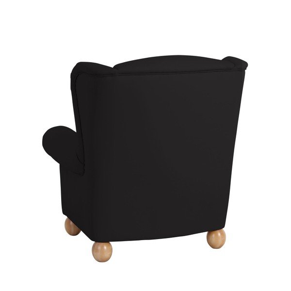 Črni fotelj Max Winzer Monarch Black-image-1
