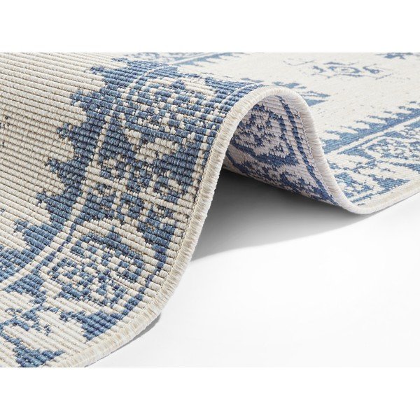 Modro-krem zunanja preproga NORTHRUGS Duque, 80 x 250 cm-image-1