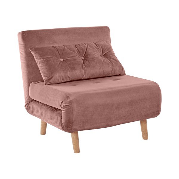 Roza žametni fotelj Magalli - Støraa -image-2