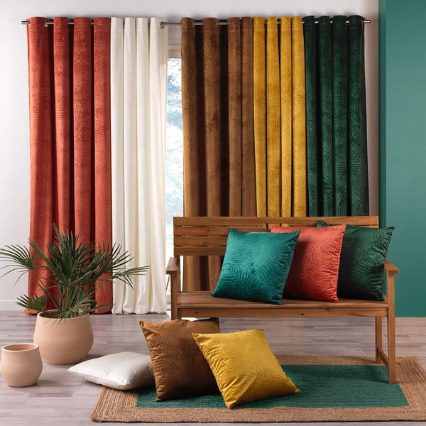 Antracitno siva žametna zavesa 140x240 cm Analia – douceur d'intérieur-image-4