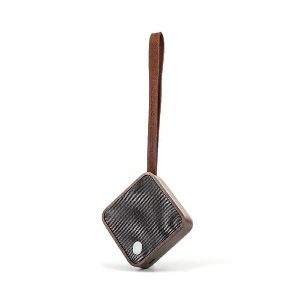 Temno rjav črn bluetooth zvočnik Gingko Square-image-1