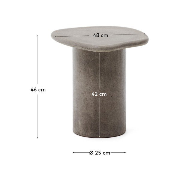 Vrtna stranska mizica 48x47 cm Macarella - Kave Home-image-4