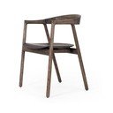 Rjav jedilni stol iz masivnega hrasta Muna – Gazzda