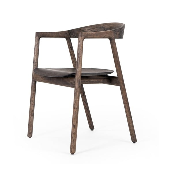 Rjav jedilni stol iz masivnega hrasta Muna – Gazzda