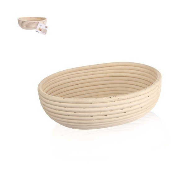 Košara za vzhajanja kruha Orion Rattan, 28 x 22 cm-image-1