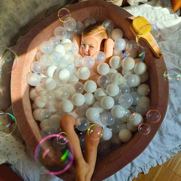 Mentolno zelen bazen z žogicami ø 90 cm višina 30 cm – Meowbaby-image-2