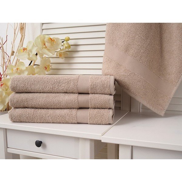 Svetlo rjava brisača iz frotirja 70x140 cm Adria – B.E.S.-image-2